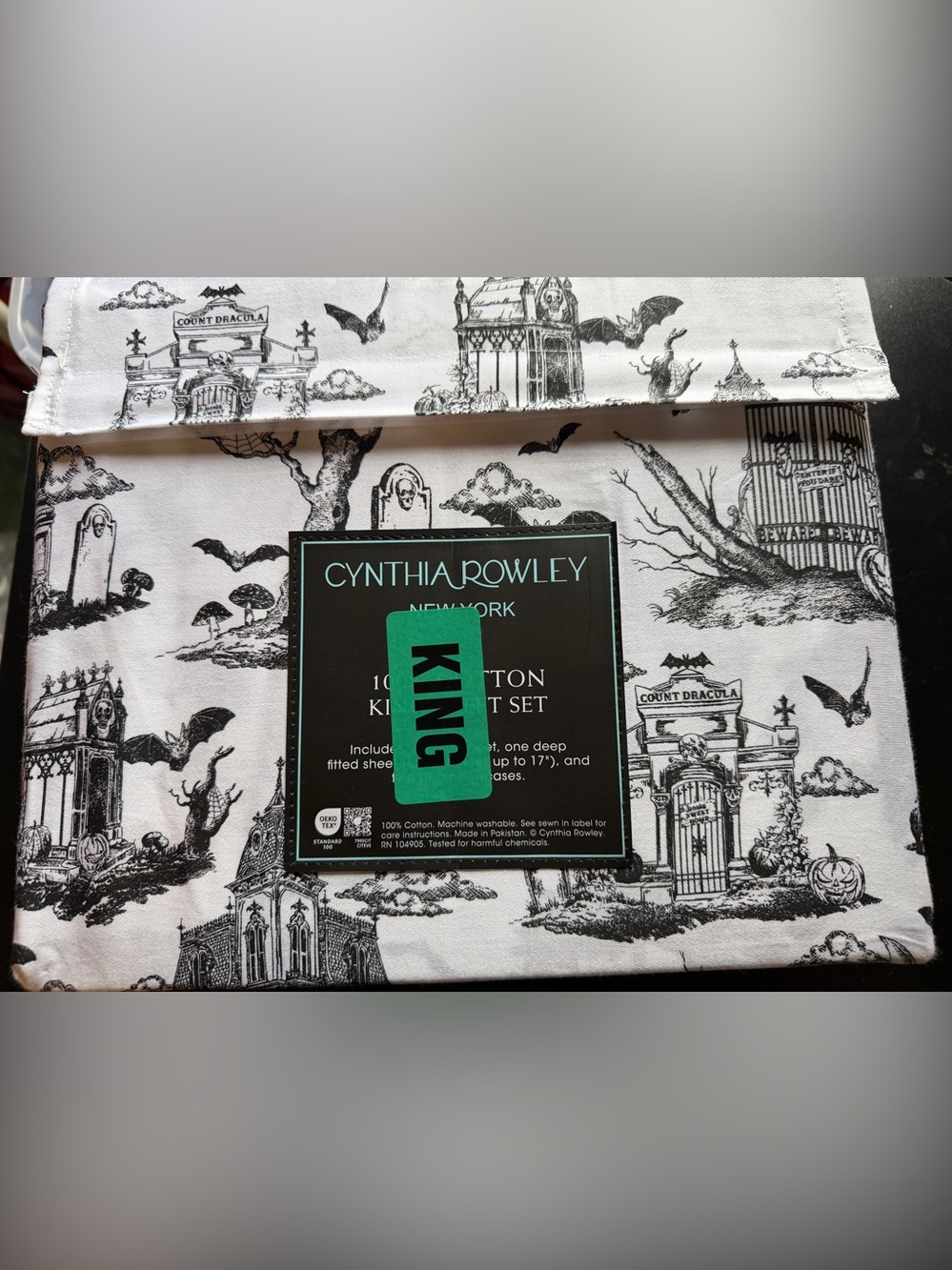 Cynthia Rowley Halloween King Cynthia Rowley Halloween King Cotton Bed Sheet Set